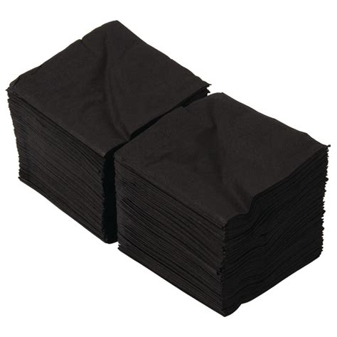 Swantex Cocktail Napkin Black 25x25cm 2ply 1 4 Fold Pack Of 2000