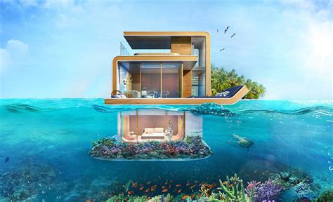 These Partially Underwater Dubai Villas Let You Literally Sleep With