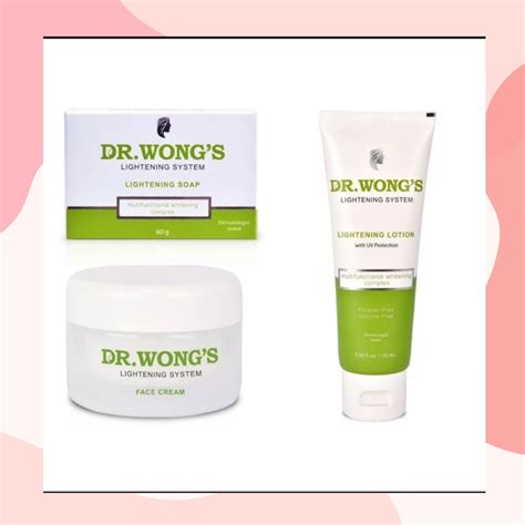 Dr Wongs Lightening Face Creamlotionsoap Shopee Philippines