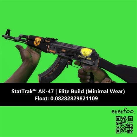 0 08FV ST AK 47 ELITE BUILD MINIMAL WEAR STATTRAK AK47 MW CSGO SKINS