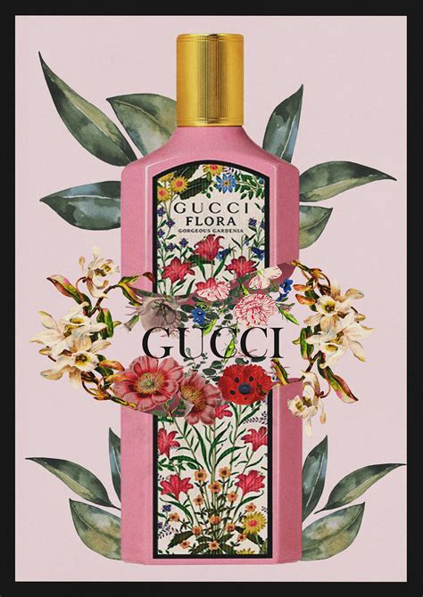 Gucci Flora Gorgeous Gardenia Mockup Poster On Behance