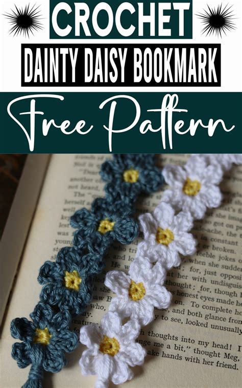 How To Crochet Simply Daisy Bookmark Pattern