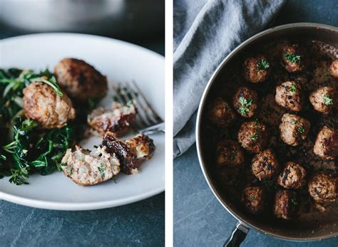 Pork And Fennel Meatballs With Garlic Sautéed Spinach Gluten Free