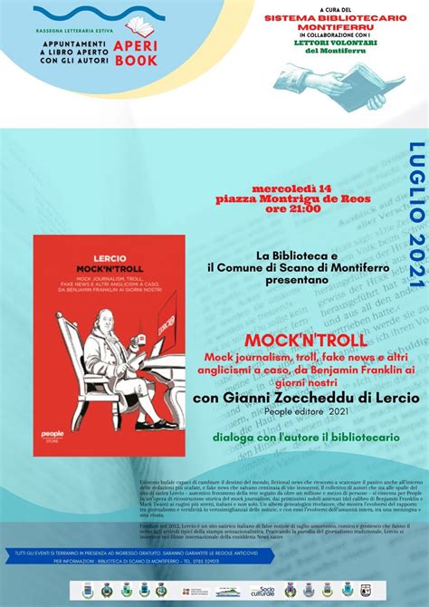 La Biblioteca Di Scano Di Montiferro Presenta Il Libro Mockntroll