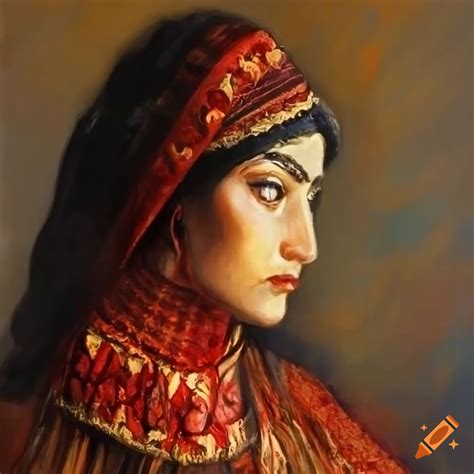 Armenian Woman In Traditional Clothes Inspired By Degas On Craiyon