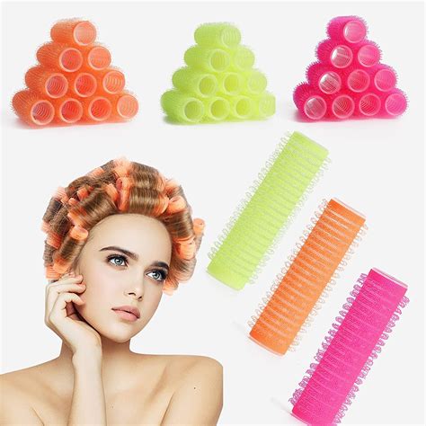 Hair Rollers 12 Pack Self Grip Hair Rollers Set Rollers Hair Curlers