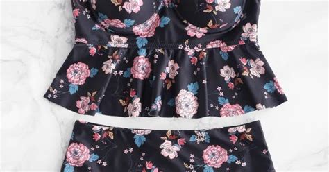 Traje De Baño bikini floreado