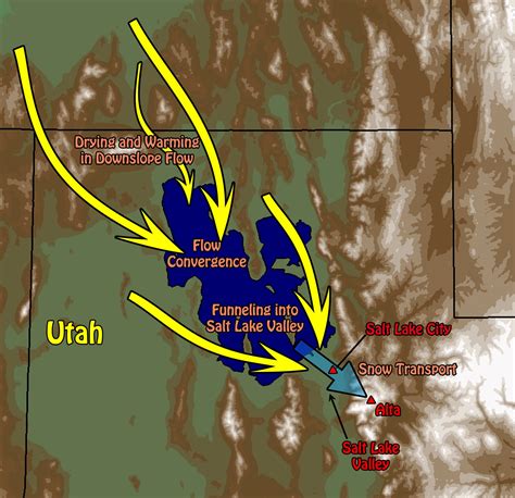 Snow Salt Lake City Map