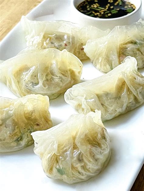 Rice Paper Dumplings Love Korean Food Rice Paper Recipes Recipes