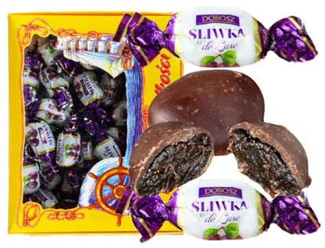 Śliwka w czekoladzie DELUX śliwki KRÓTKI TERMIN Dobosz 1kg 12698287462