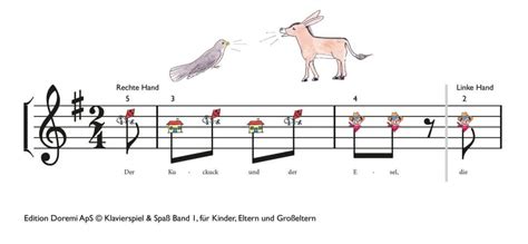 Der Kuckuck und der Esel Klavierspiel Spaß