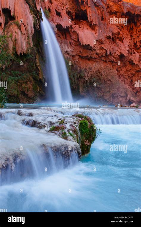 Havasu Falls Havasupai Indian Reservation Grand Canyon Arizona Stock