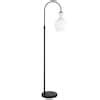 Meyer Cross Verona 70 In Blackened Bronze Arc Floor Lamp With White