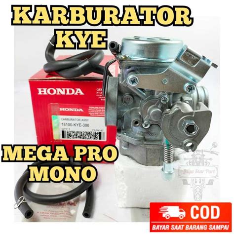 KARBURATOR HONDA KYE ASLI ORIGINAL KEIHIN MEGAPRO NEW MONOSHOCK