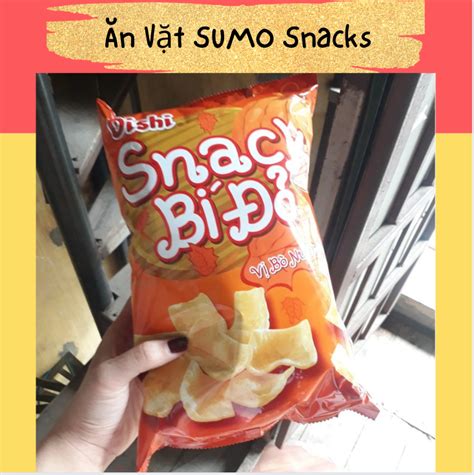 Bim Bim Snack Bí Đỏ vị Bò Nướng Oishi 80g Ăn Vặt Sumo Snack Lazada vn