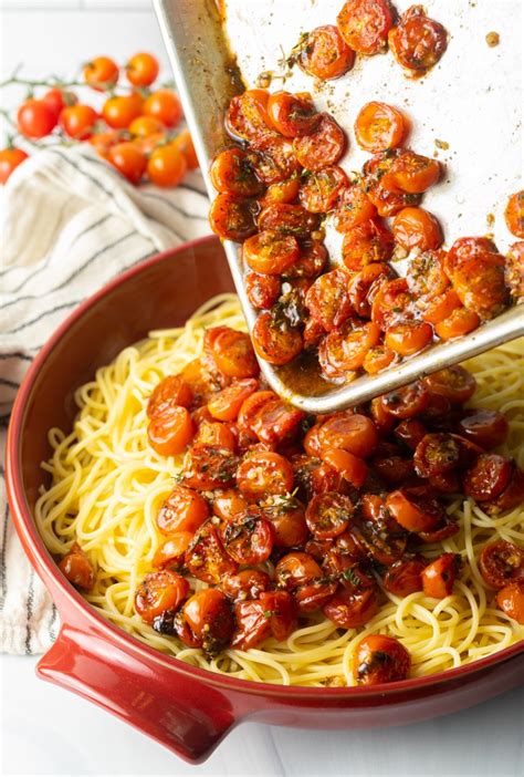 Roasted Cherry Tomatoes With Pasta A Spicy Perspective