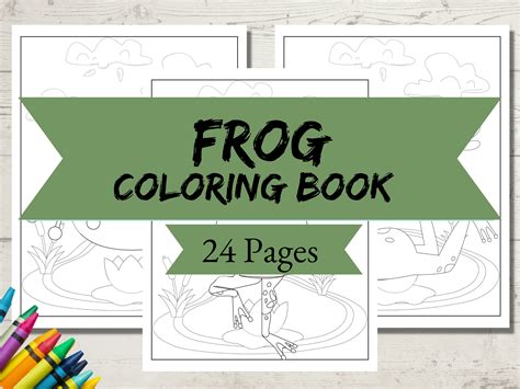 Frog Coloring Book Adult Coloring Book Frog Ts Custom Coloring