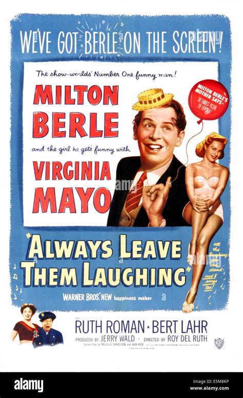 ALWAYS LEAVE THEM LAUGHING US Poster Middle Right Milton Berle