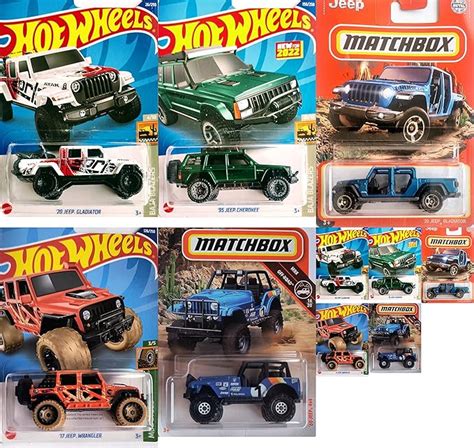 Amazon Hot Wheels Matchbox Jeep 5 Vehicle Bundle Set Version 3 Toys Games