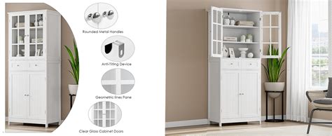 Amazon Botlog Kitchen Pantry Cabinet Tall Storage Cabinet