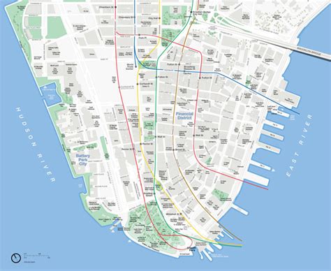 Lower Manhattan Map - Brooklyn • mappery