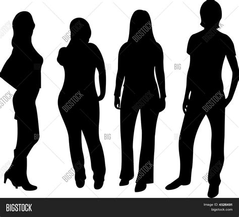 Vector People Silhouette Stock Vector & Stock Photos | Bigstock