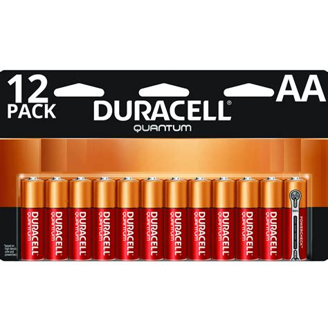 Duracell Quantum Alkaline AA Batteries with PowerCheck, 12 Pack ...