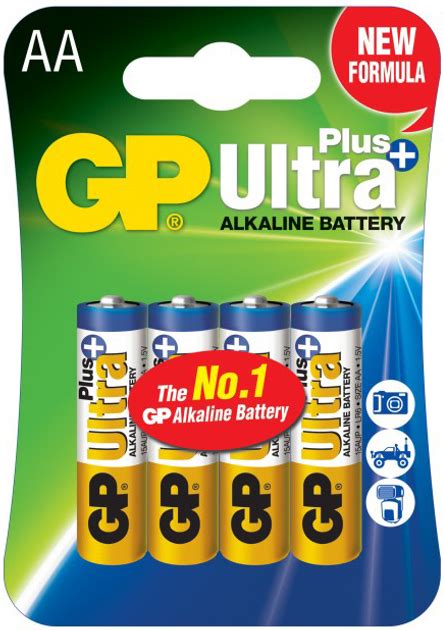 Лужні батарейки GP Ultra Plus Alkaline AA 1 5V 15AUP U4 LR6 4 шт