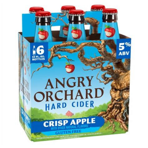 Angry Orchard Crisp Apple Hard Cider Beer 6 Bottles 12 Fl Oz Kroger