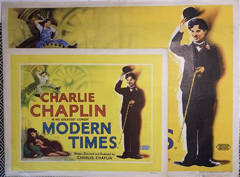 Charlie Chaplin Modern Times 1956 Uk 20th Anniversary Re Release