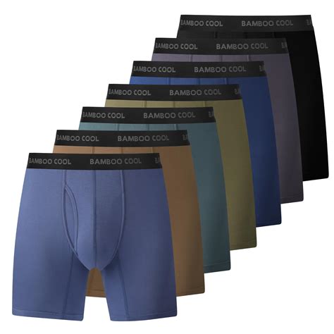 Bamboo Cool Mens Underwear Boxer Briefs Pack Breathable And Soft