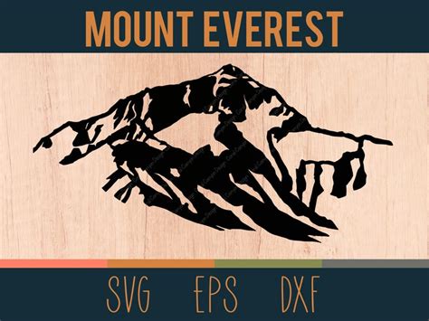 Mount Everest Svg Outline Digital Cut File North Face Etsy Australia