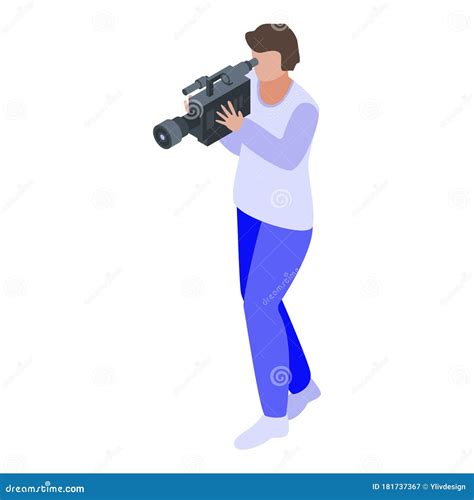 Cameraman Icon Trendy Cameraman Logo Concept On White Background From