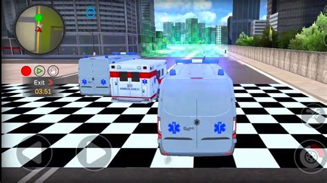 City Ambulance Drift Ambulance Driving Simulator Ambulance Car