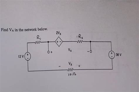 Solved Find VA In The Network Helow Chegg