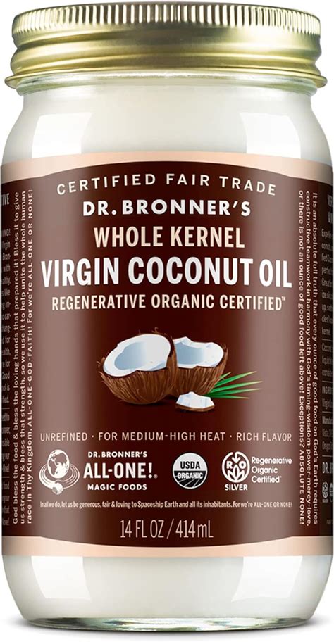 Dr Bronner S Organic Virgin Coconut Oil Whole Kernel 414 ML