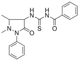 1 BENZOYL 3 1 5 DIMETHYL 3 OXO 2 PHENYL PYRAZOLIDIN 4 YL THIOUREA