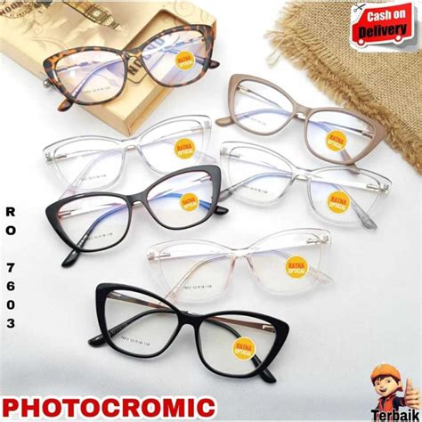 Jual Buy 1 Get 1 Frame Kacamata Wanita Cat Eye RO7603 Free Lensa