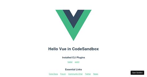 Vue Codesandbox