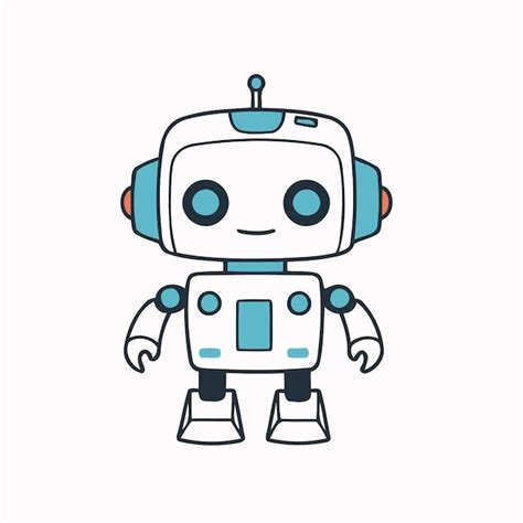 Premium Vector Cute Robot For Children Vector Illustration