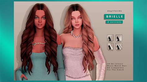 Brielle Hair Set By Daylife Sims Sims