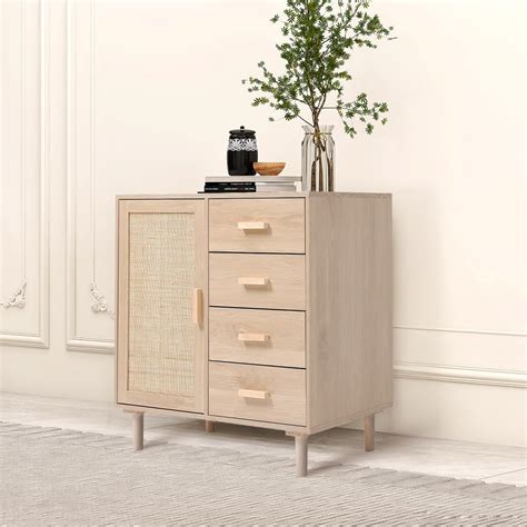 Warmiehomy Sideboard Storage Cabinet Wooden Storage Unit With Chest