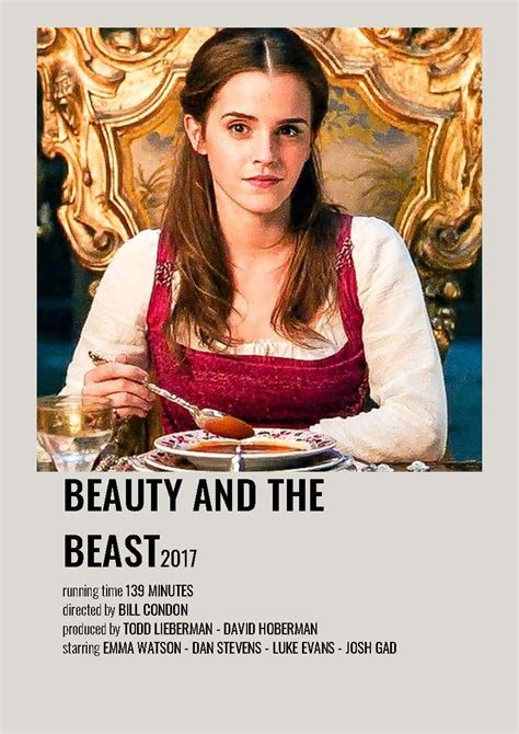 Beauty And The Beast Minimalist Polaroid Poster Disney Movie Posters