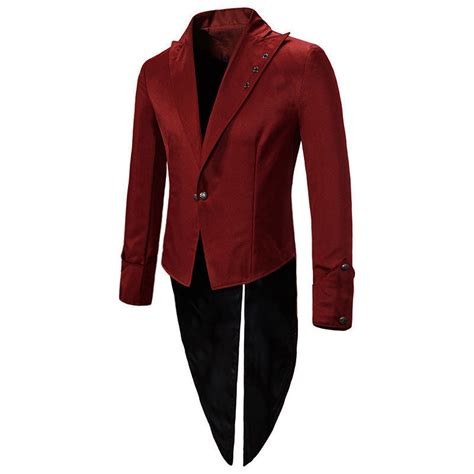 Men Overcoat Clearance Mens Casual Jacket Vintage Jackets Mens Gothic Tuxedo Coat Medieval