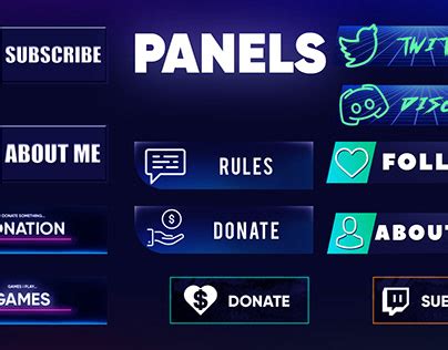 Free Twitch Panels Projects Photos Videos Logos Illustrations And