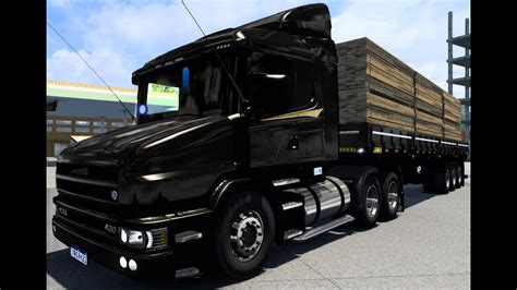 Scania Bicuda No Puxe Da Madeira Youtube