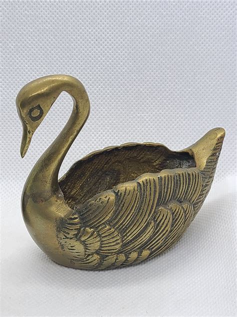 Vintage Solid Brass Swans Made In Korea Etsy 日本