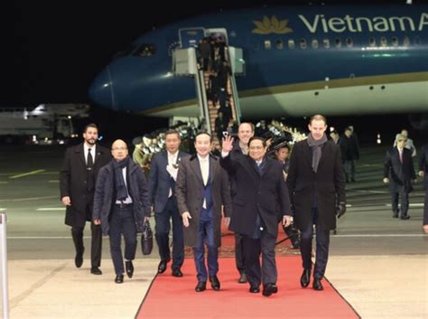 Le Premier Ministre Pham Minh Chinh Entame Sa Visite Officielle Au