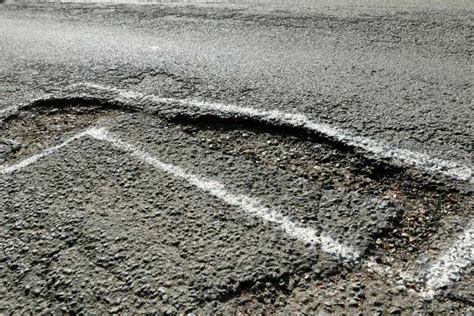 Daily Life Potholes Potholes Along The Country Lanes Are Spray Painted