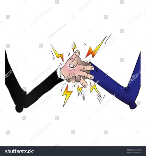 Cartoon Business Shaking Hands Vector Stock Vector (Royalty Free ...